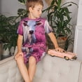 thumbnail image 4 of Fotbe Flower Field Cow Pijama Estampada de 2 Piezas para Niños – Ropa de Dormir de Manga Corta Cómoda para Niños y Niñas, Camiseta y Shorts de Algodón-Medium, 4 of 6
