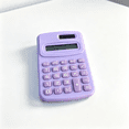 thumbnail image 5 of Mini Portable Pocket Calculator, Basic 4 Function Calculator, Handheld Device for Daily School Home and Office Application (Purple), 5 of 6