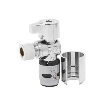 Angle Stop Valve - SharkBite K23036 EvoPEX Push-To-Connect Angle Stop Valve, 1/2