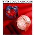 thumbnail image 4 of Valentine's Day Gift Box, Jewelry Storage Box, Nine Soap Flower Rose Cylinder, Special Paper Material, Ribbon Pattern, 130x122MM, Romantic Birthday Present, 4 of 4