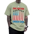 thumbnail image 2 of adaychics American Flag Shirts for Men 250 Years Short Sleeve Crewneck Cotton Tee Shirts Fashion Clothes for Leisure Travel, 2 of 7