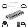 thumbnail image 4 of Hub USB StarTech.com USB-C autoalimentado de 7 puertos con interruptores de encendido/apagado, 4 of 4