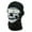 BW-02, variant on 3D Skull Balaclava Ski Mask for Men Women, Motorcycle Cycling UV Protection Full Face Mask Scarf, Summer Cooling Neck Hood for Hiking Skiing Halloween