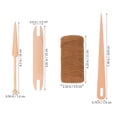 thumbnail image 3 of 1 Set Wood Hand Loom Stick Set Wooden Knitting Needle Home Rope Knitting Kit, 3 of 9