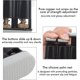 thumbnail image 1 of Entrenador de dedos de piano Ejercitador de mano de 5 teclas Fortalecedor ajustable Instrumento musical Agarre Entrenamiento de dedos para principiantes (gris + negro) (1 pieza) ShuxiuWang 9024735199595, 1 of 1