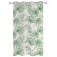 thumbnail image 2 of nqOlkjepod Outdoor Curtains for Patio Waterproof, Summer Green Palm Leaf Outdoor Privacy Panels Grommet, Tropical Plants Botanical Starfish Blackout Outside Curtains for Porch 54"x95", 1 Panel, 2 of 8