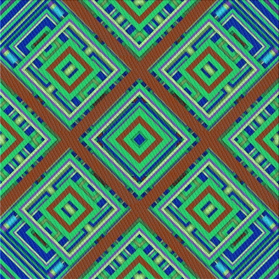 Ahgly Company Indoor Square Patterned Purple Jam Purple Area Rugs, 8' Square