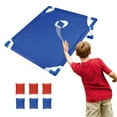 thumbnail image 4 of Portable Portable Cornhole Set with 1 Cornhole Game Board and 6 Bean Bags for Yard Toss Game, 4 of 7