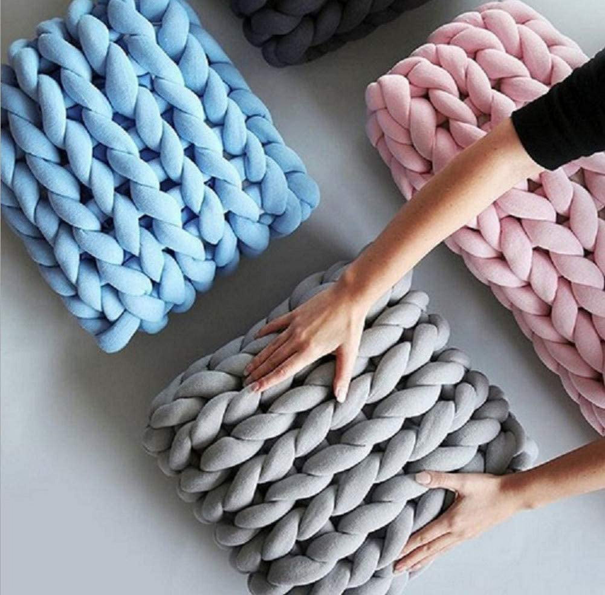 NXqilixiang chunky yarn chunky merino wool yarn super soft washable super  bulky giant wool yarn for extreme arm knitting diy throw sofa bed