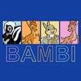 thumbnail image 2 of Men's Bambi Faline, Thumper & Flower Character Boxes Graphic Tee Royal Blue Small, 2 of 4