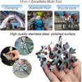 thumbnail image 5 of Versatile Wonder, Stainless Steel Snowflake Multitool 18 In 1 Tools, Portable Size For Convenience, Multiple Applications In Outdoor Adventures, High, 5 of 5