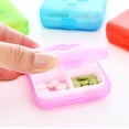 thumbnail image 2 of Lubelski Portable Travel 4 Grid Pill Storage Box Case Container Mini Medicine Organizer, 2 of 7