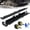 Black, variant on Heavy Duty Stainless Steel Toe Alignment Plates, Wheel Alignment Tool with Anti-Slip Precision Grooves, Automotive Front End Car Tool, Dual Tape Measure Setup for Car, Truck (Silver)