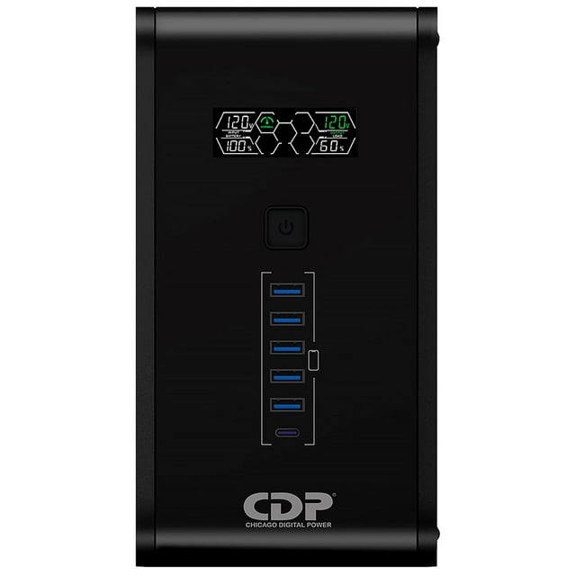 No Break Inteligente CDP R-Smart1510 UPS 1500VA/900W Respaldo 15-45min AVR Supresor de Picos 10 Salidas 6 USB RJ45