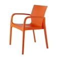 thumbnail image 6 of Strata Furniture Alissa Weatherproof Polypropylene Chair in Orange (Set of 2), 6 of 7