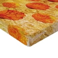 thumbnail image 2 of Ambesonne Orange Fitted Sheet, Grunge Rose Floral Art, Twin XL Size, Orange Tan, 2 of 3