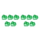 thumbnail image 4 of Injueey 5 piezas 2M pluma de Navidad tira de cinta colorida árbol de Navidad pluma artificial vestido chal ropa decoración verde Verde 2piezas, 4 of 6