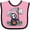 Pink and Black, variant on Inktastic Halloween Trick or Treating Cute Grim Reaper Boys or Girls Baby Bib
