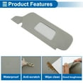 thumbnail image 5 of Sun Visor Cover for Ford for Mustang 1994-2004 Left and Right Side Car Sun Visor Protector Cover Anti-Scratch Faux Leather Gray, 5 of 6