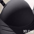 thumbnail image 4 of Yanlir Soutiens-Gorge Sans Fil pour Femmes Dentelle Florale Contrastée Confortables et Respirants Soutien Complet Bretelles Réglables Soutiens-Gorge pour Usage Quotidien (Noir#2,L), 4 of 6