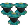 MightySkins POSOCK-Watercolor Blue Skin Decal Wrap for Pop Sockets Sticker - Pack of 3 - Watercolor Blue