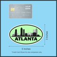 thumbnail image 6 of 5in x 3in Green Oval Atlanta Skyline Sticker, 6 of 7