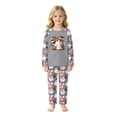 thumbnail image 3 of Halloween Family Pajamas Set Long Sleeve Crew Neck, Soft Matching Halloween Pajamas with Ghost Pumpkin Bow Print, Cute Family Halloween Pajama Set Sleepwear, 3 of 7