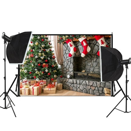 

Wcic Christmas Tree Pendant Socks Gift Snowflake Sea Cloth Decorative Painting Home Decor