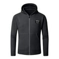 thumbnail image 3 of WREESH Men's Knitted Hooded Cardigan Winter Sweater, Long Sleeve Open Front Coat with Pocket Design, 3 of 8