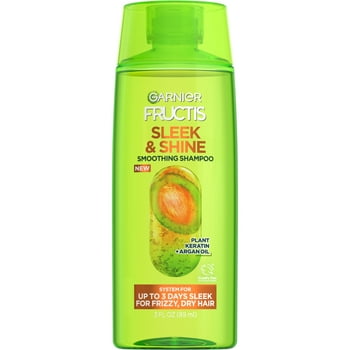 Garnier Fructis Sleek & Shine Smoothing Shampoo for Frizzy, Dry Hair, 3 fl oz