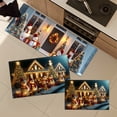 thumbnail image 5 of YIMEIS Night view of Christmas Kitchen Mat Rug Set  - 2 Pcs Perfect for Kitchen Counter, 16''*24''/47''*18'', Functional for Decoration, 5 of 10