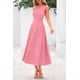 thumbnail image 5 of Vestido PRETTYGARDEN Rosa Sin Mangas Línea A Midi XL, 5 of 8