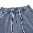 thumbnail image 3 of ZJXFGS Wide Leg Jeans for Women Trendy High Waisted Drawstring Tie Elastic Waist Stretchy Denim Pants Trouser Jeans Blue XL, 3 of 7
