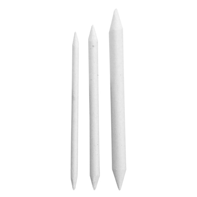 SKISUNO 3 Pcs Tortillions Papier de Riz Pinceau à Dessin Outils pour Étudiants Fournitures de Mélange Blanc Rentrée des Classes