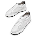 thumbnail image 4 of CMR CHAMARIPA Mens Casual Elevator Shoes White Leather Sneakers Hidden Height Increasing Shoes 2.76 inches, 4 of 6