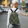 thumbnail image 7 of FORMRS Mini Backpack Purse for Women Travel Daypack Casual Shoulder Bag, Hand Drawn Christmas Trees, 7 of 7