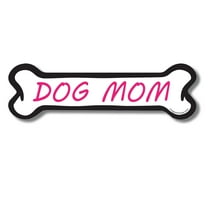 Magnet Me Up Dog Mom Pink Dog Bone Magnet Decal, 2x7 In, Vinyl Automotive Magnet