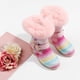 thumbnail image 2 of Botas cortas para niños con lentejuelas arcoíris, nuevas botas de nieve cálidas de terciopelo para otoño e invierno para niñas, boots30-Insole19CM transparentes Gao Jinjia LED, 2 of 2