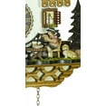 thumbnail image 3 of Quartz Cuckoo Clock Black forest house with music and dancers, beer drinker TU 4250 QMT HZZG, 3 of 5