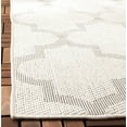thumbnail image 3 of SAFAVIEH Machine Washable Rug Indoor/Outdoor Bermuda Collection - Bermuda Abraham Geometric Quatrefoil Indoor/Outdoor Runner Rug Ivory/Light Grey, 2' x 8', 3 of 7