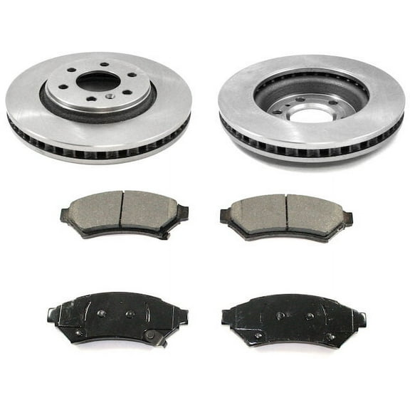 Front Brake Pad and Rotor Kit - Compatible with 2006 - 2008 Chevy Uplander 2007