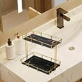 thumbnail image 4 of Étagère de Rangement Boîte de Rangement Multi-Couches Support de Rangement Boîte à Parfum Conteneur à Bijoux Panier L Double Couche Noir, 4 of 8