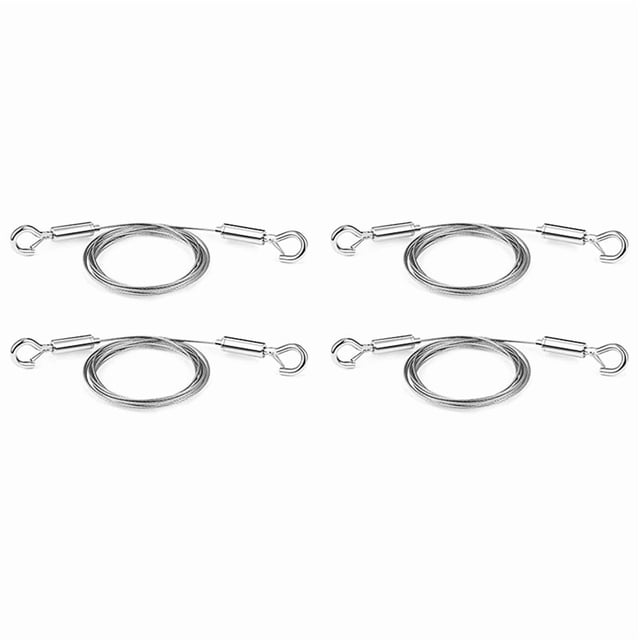 Adjustable Picture Hanging Wire 4PCS Mirror Frame Kit 2M X1.5Mm Heavy Duty Stainless Steel Wire Rope
