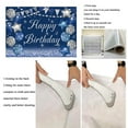 thumbnail image 5 of 7×5FT Birthday Backdrop Silvery Balloons Navy Blue Backdrop Adults Men And Women Birthday Party Decorations, 5 of 5