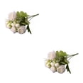 thumbnail image 2 of Ramo de flores artificiales de peonía Matsuzay para fiesta en casa toque Real Blanco, 2 of 6
