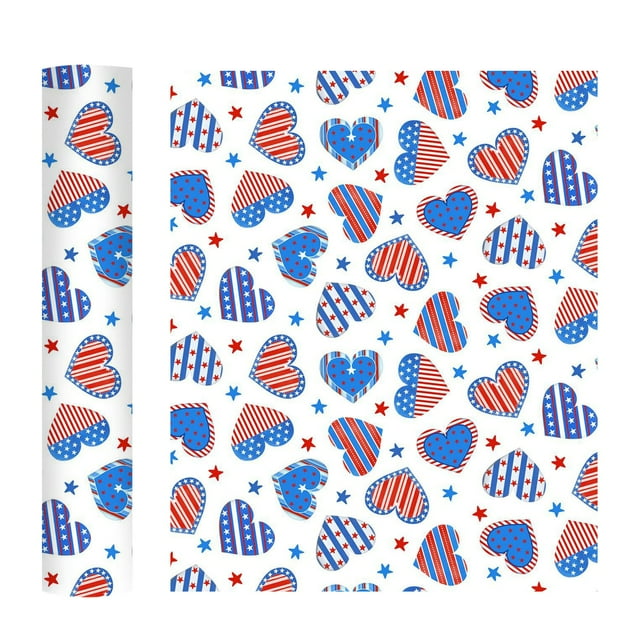 Happy Independence Day Heat Transfer HTV Iron On Bundle Bundle Suitable for Shirts Patterns Heat Transfer Paper 13 X 19