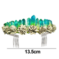 thumbnail image 2 of Corona de diosa de la luna, Tiara de cuarzo de cristal crudo, corona de sirena, tocado de hada para boda, diadema para fiesta, 2 of 5