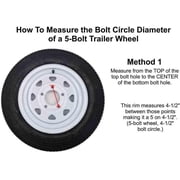 Pre-Greased Trailer Hub Kit (RHI-H-1000-PG-PR) 5 Bolt on 4-1/2 Inch Circle with 1-3/8 & 1-1/16 I.D. Bearings - One Pair