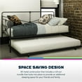 Queer Eye Bradford Metal Daybed, Black, Twin/Twin Size