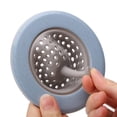 thumbnail image 4 of Tapón de drenaje para baño, 4 piezas, filtro de silicona para fregadero de cocina, filtro de pelo para alcantarillado, colador de silicona para fregadero de cocina, diseño revolucionario, 4 of 8